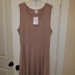 BRAND NEW with tags 3X NICKI taupe sundress LLR